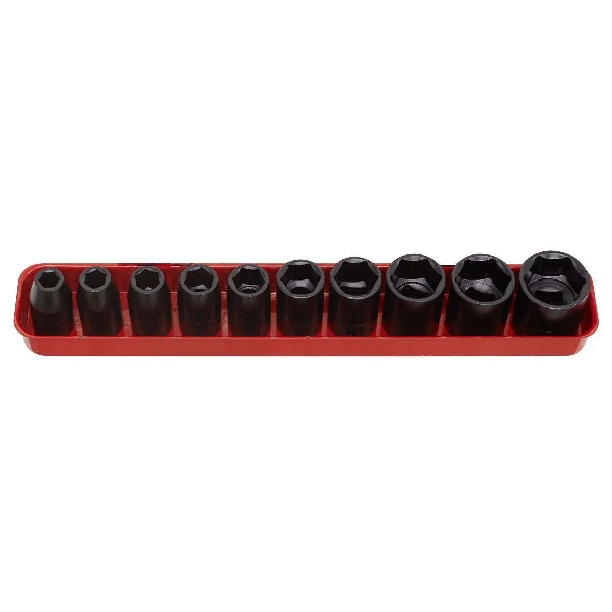 Sealey 10 Piece 1/2" Drive Impact Socket Set 9-27mm WallDrive 
