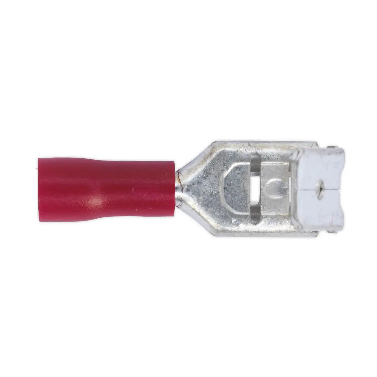Sealey 100 Pack 6.3mm Red Piggy Back Terminal 
