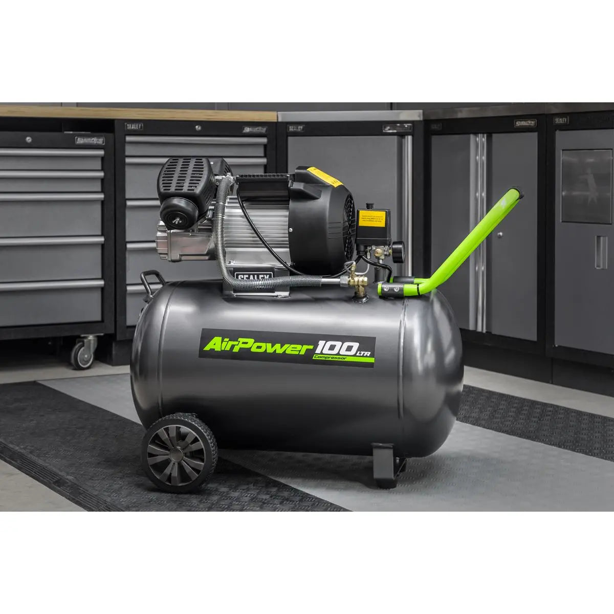 Sealey 100L V-Twin Direct Drive Air Compressor 3hp 