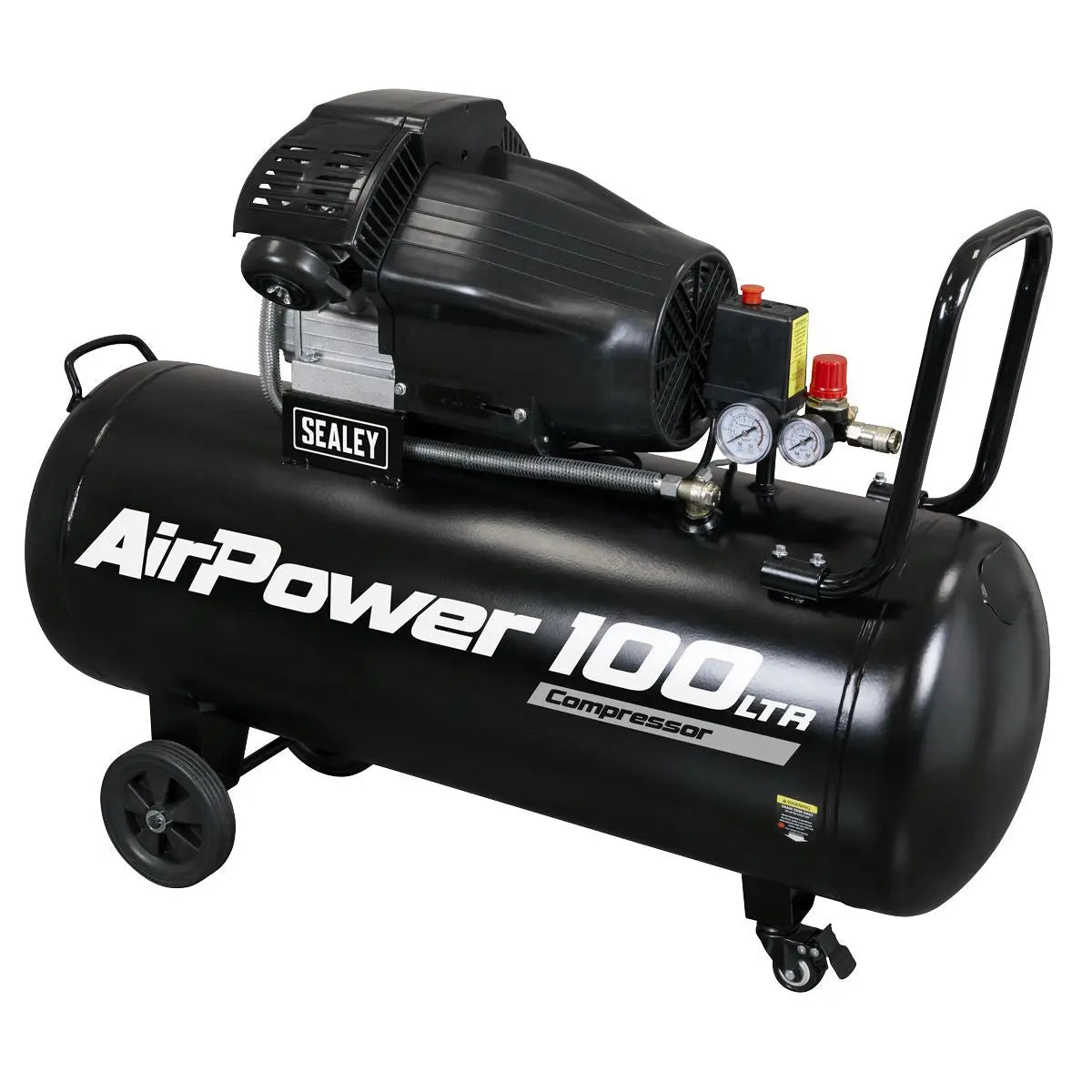 Sealey 100L V-Twin Direct Drive Air Compressor 3hp  White Rose Tools