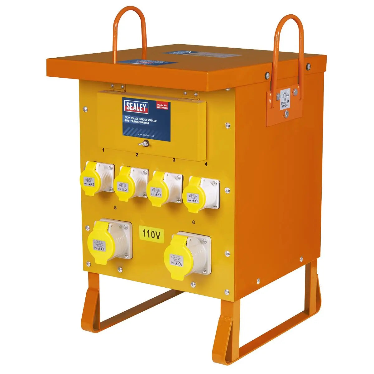Sealey 110V 10kVA Single Phase Site Transformer 