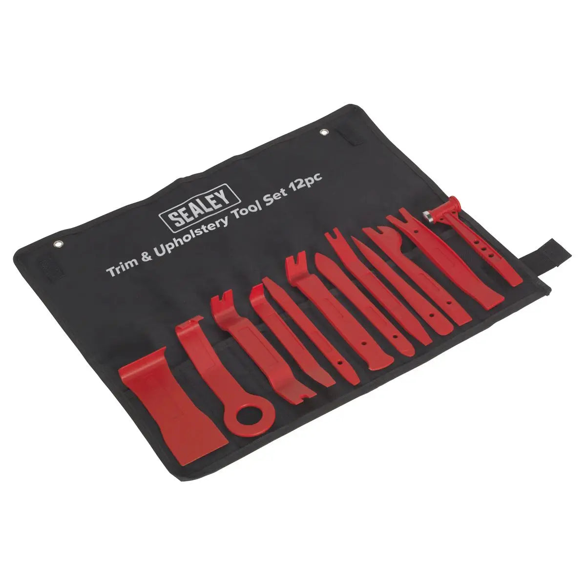 Sealey 12 Piece Trim and Upholstery Tool Set in Tool Roll Trim Hammer Panel Removal 