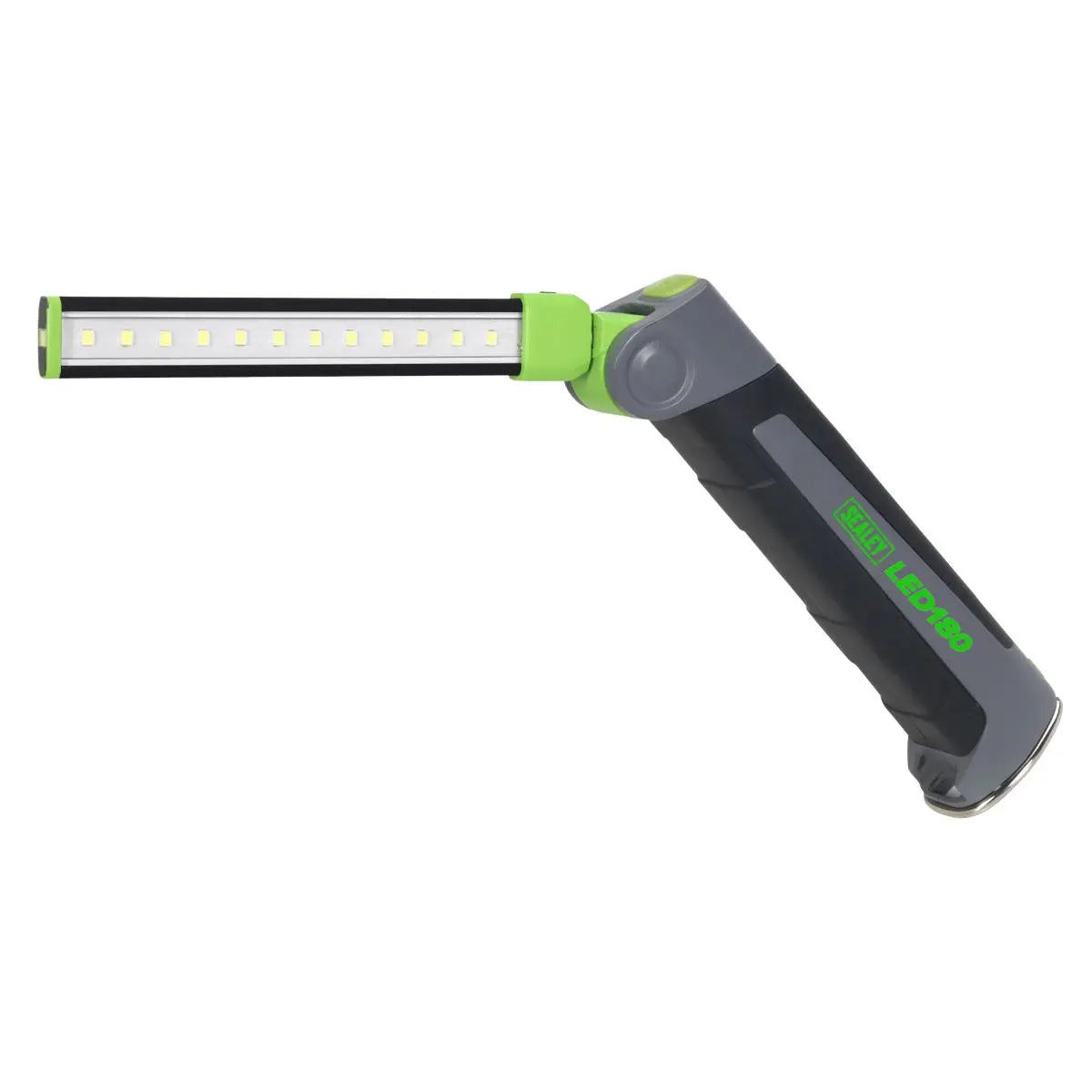 Sealey 12 SMD LED + 1W LED Rechargeable Slim Inspection Lamp Magnetic Base 400 Lumens 