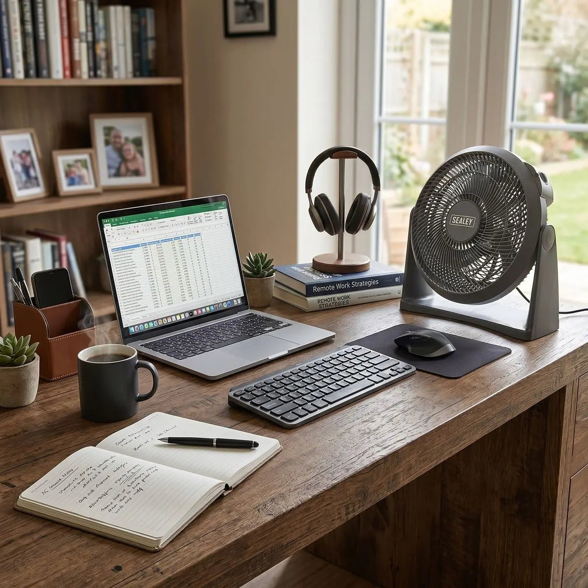 Sealey 12" Small Desk Fan 3-Speed 230V  White Rose Tools