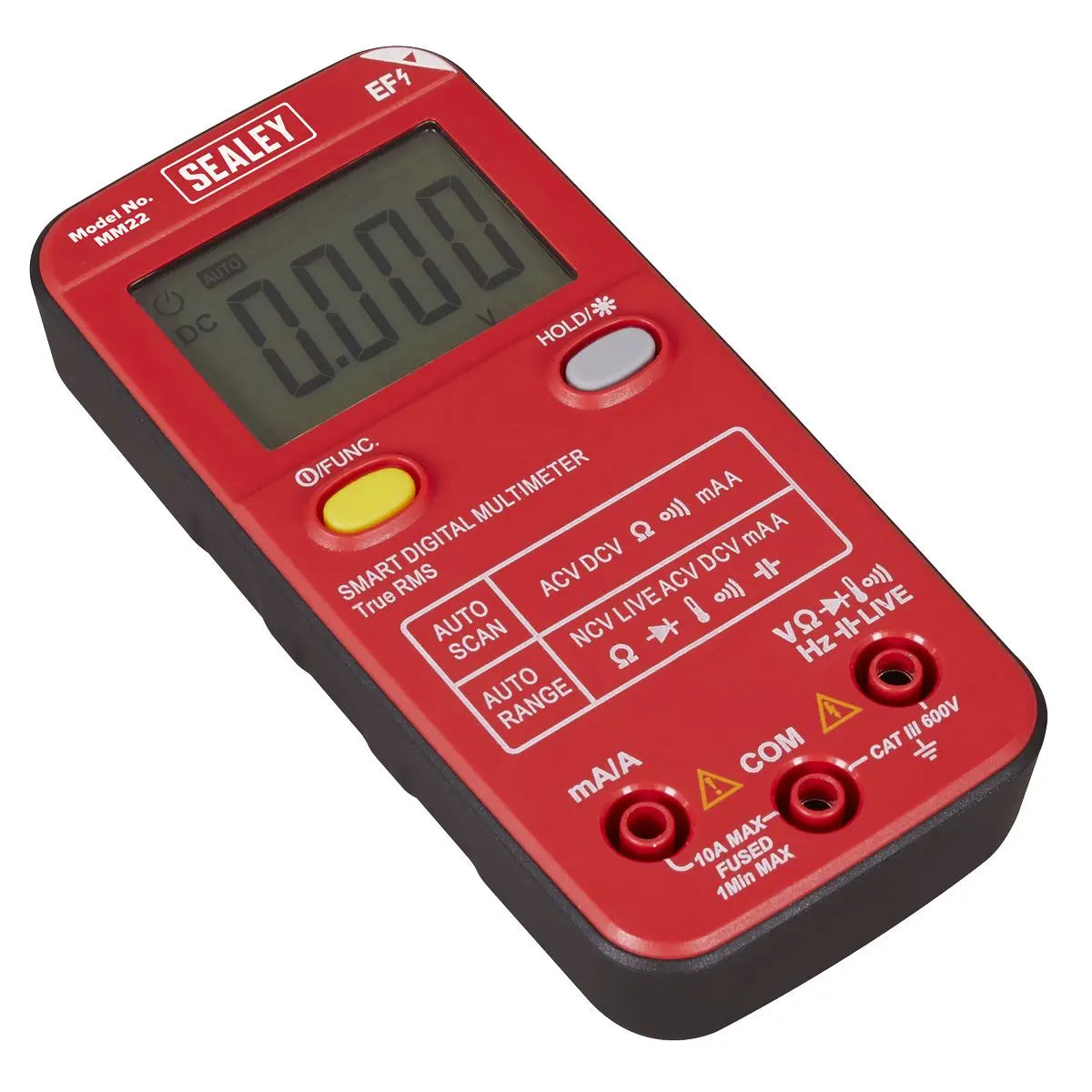 Sealey 13-Function Professional Smart Auto-Scanning Digital Multimeter  White Rose Tools