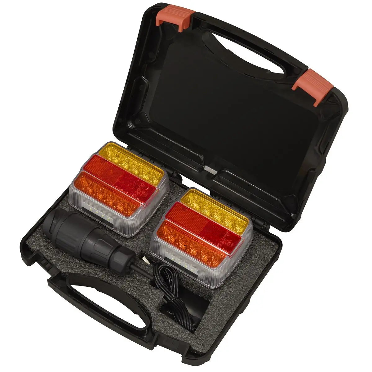 Sealey 13-Pin Wireless SMD LED Trailer Light Set 2pc  White Rose Tools