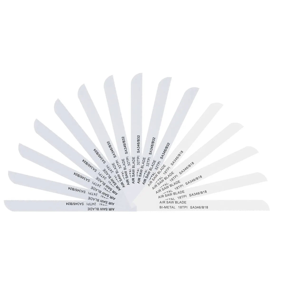 Sealey 141mm Air Saw Blades Mixed - Pack of 15 