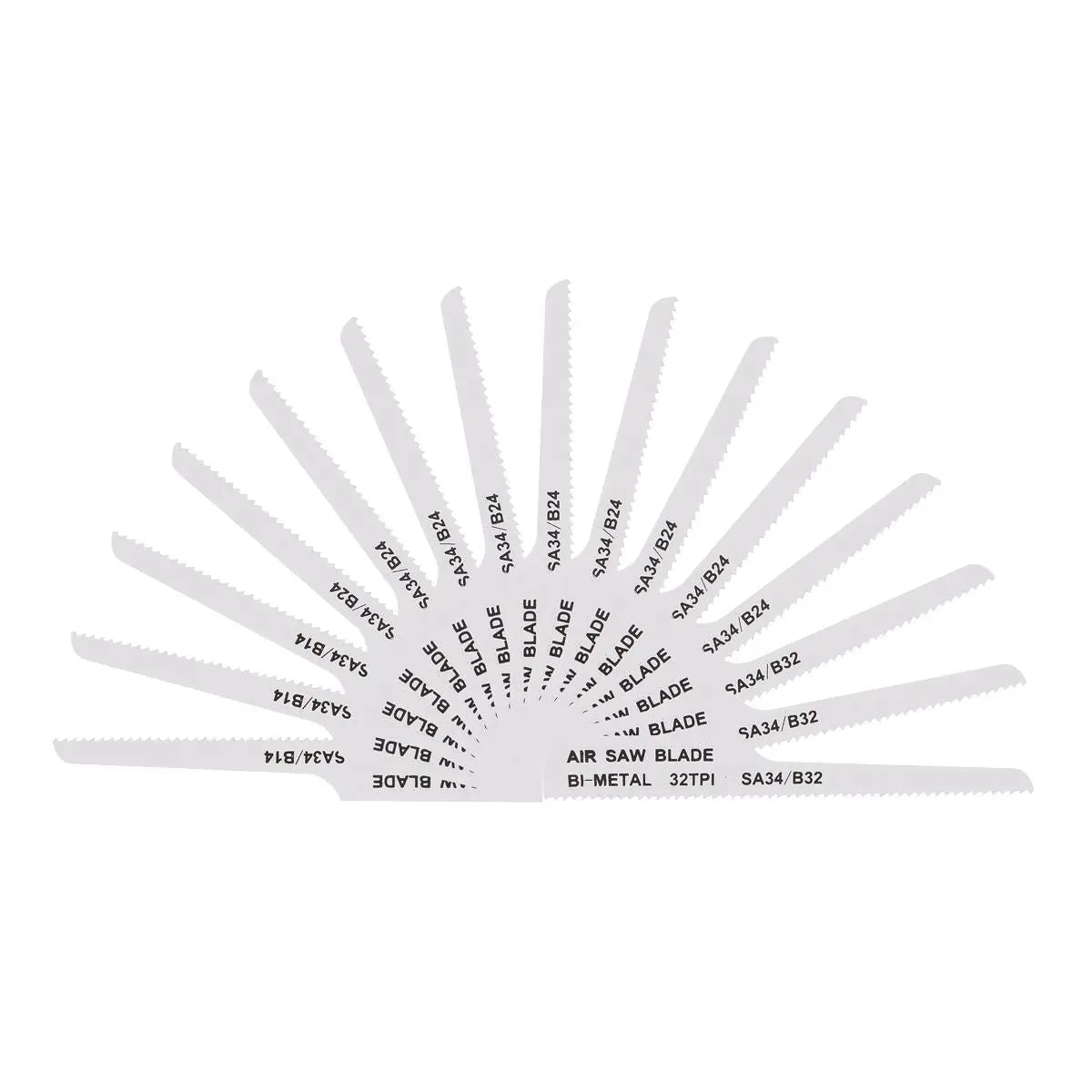 Sealey 141mm Air Saw Blades Mixed - Pack of 15 