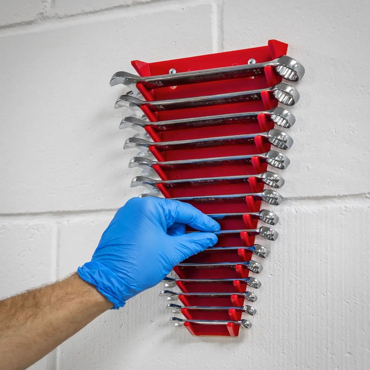 Sealey 15 Capacity Spanner Rack Storage Holder Organiser Hanger 