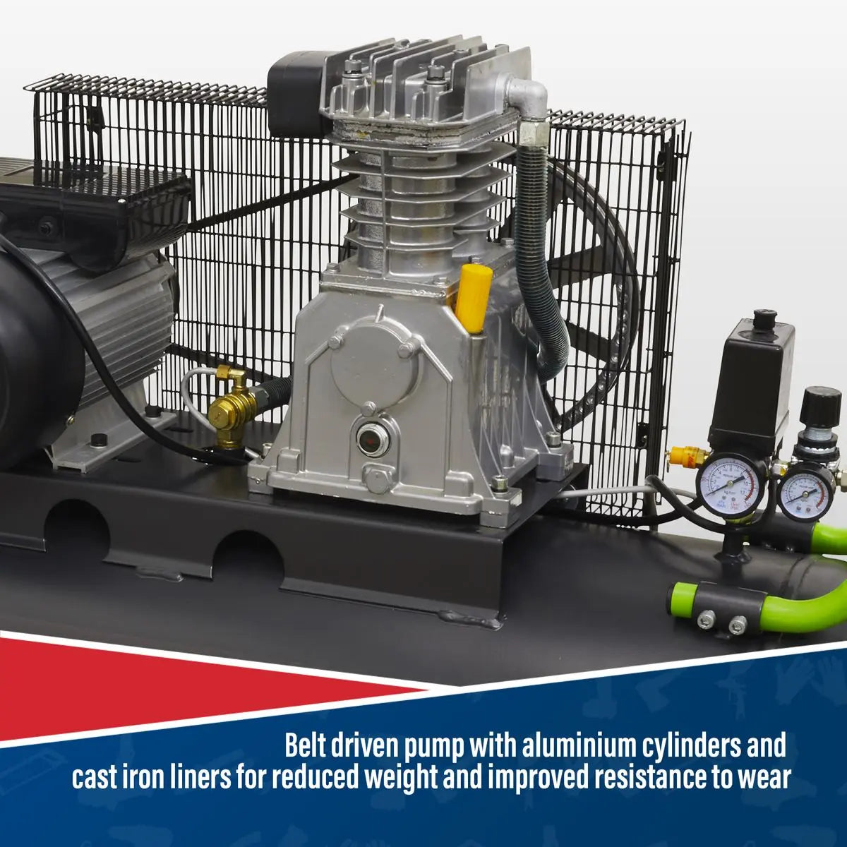 Sealey 150L Belt Drive Air Compressor 3hp 