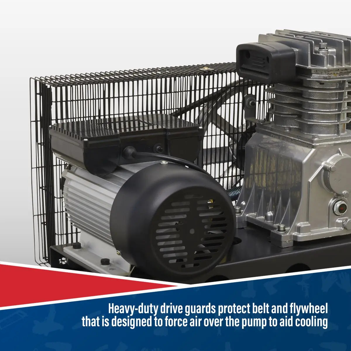 Sealey 150L Belt Drive Air Compressor 3hp 