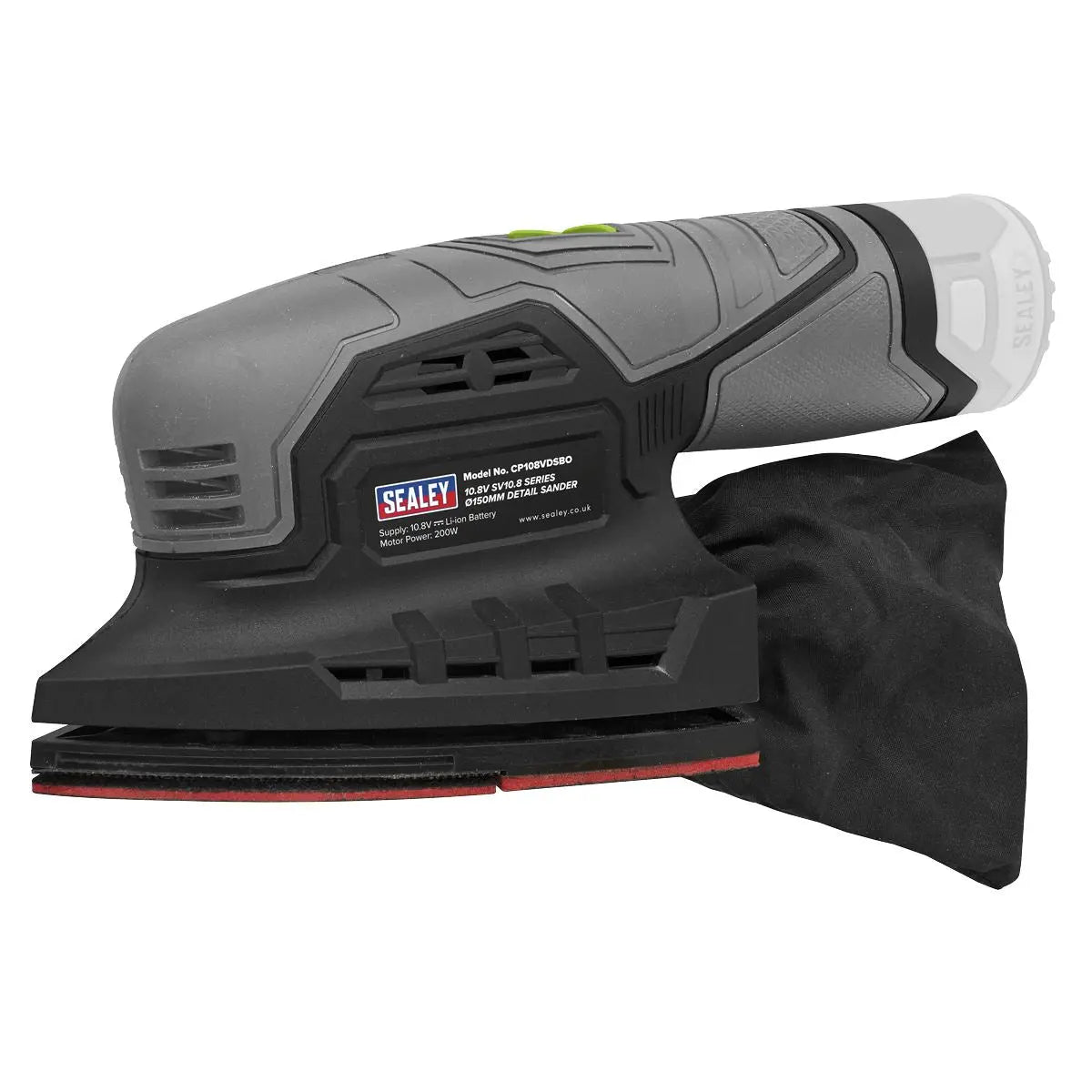Sealey 150mm Detail Sander 10.8V SV10.8 Series  White Rose Tools