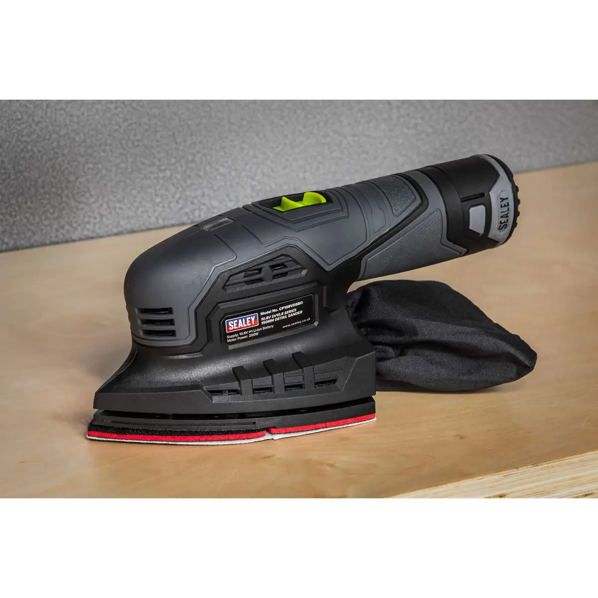 Sealey 150mm Detail Sander 10.8V SV10.8 Series  White Rose Tools