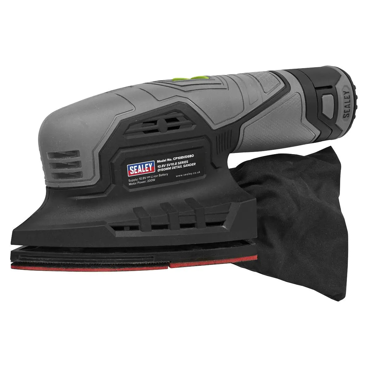 Sealey 150mm Detail Sander 10.8V SV10.8 Series  White Rose Tools