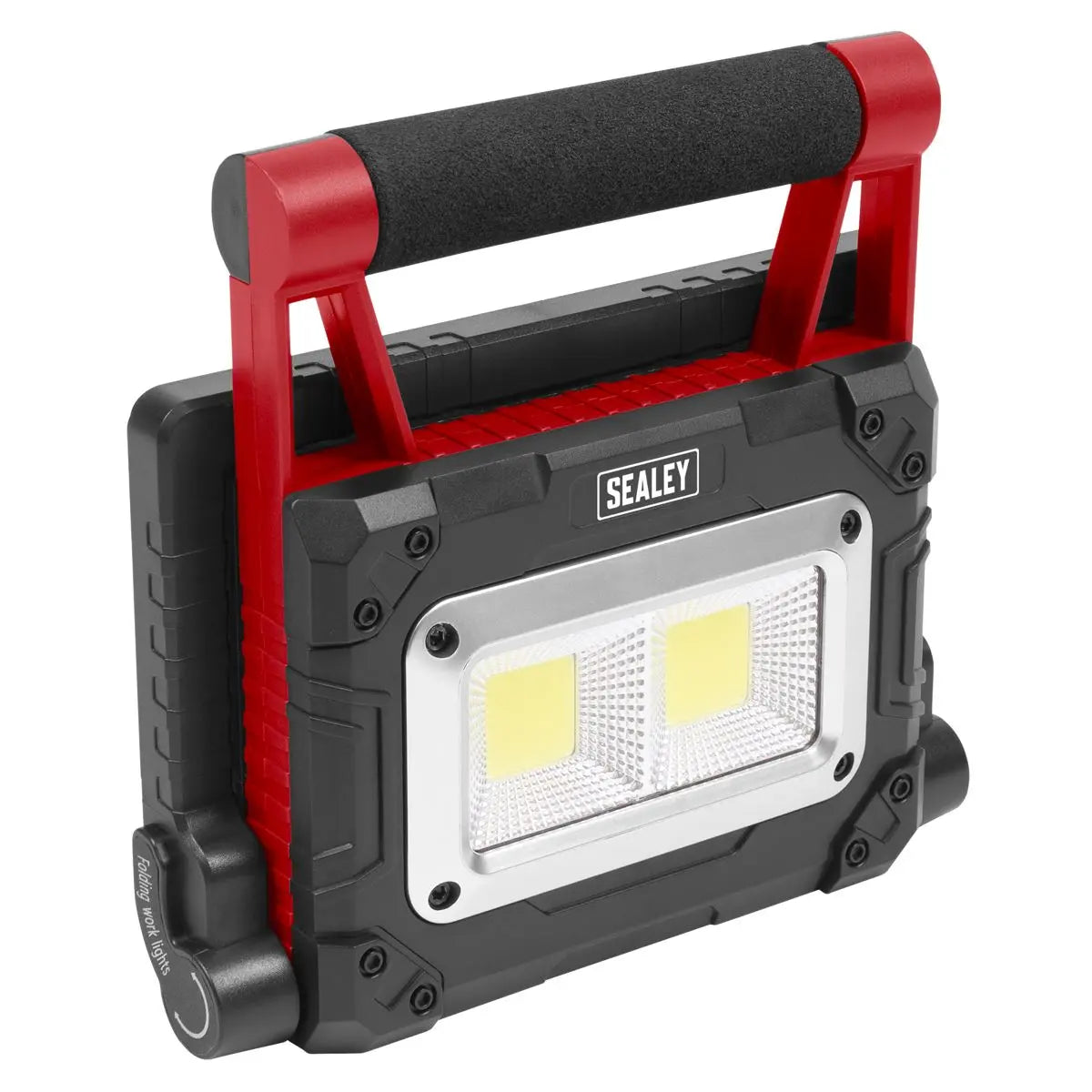 Sealey 15W COB LED Solar Powered Rechargeable Portable Floodlight  White Rose Tools