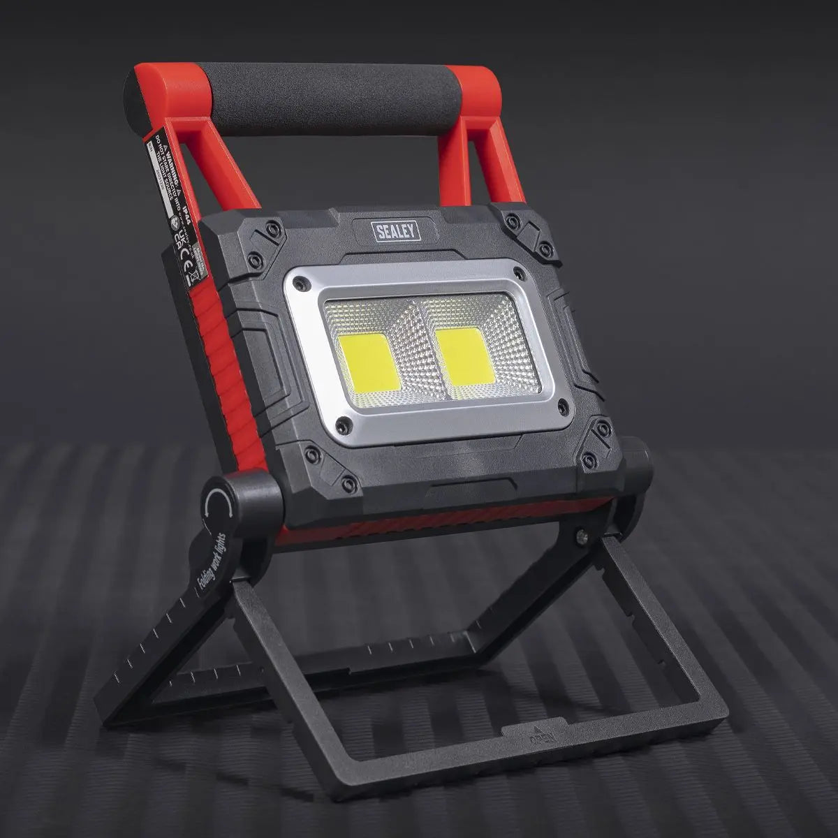 Sealey 15W COB LED Solar Powered Rechargeable Portable Floodlight  White Rose Tools