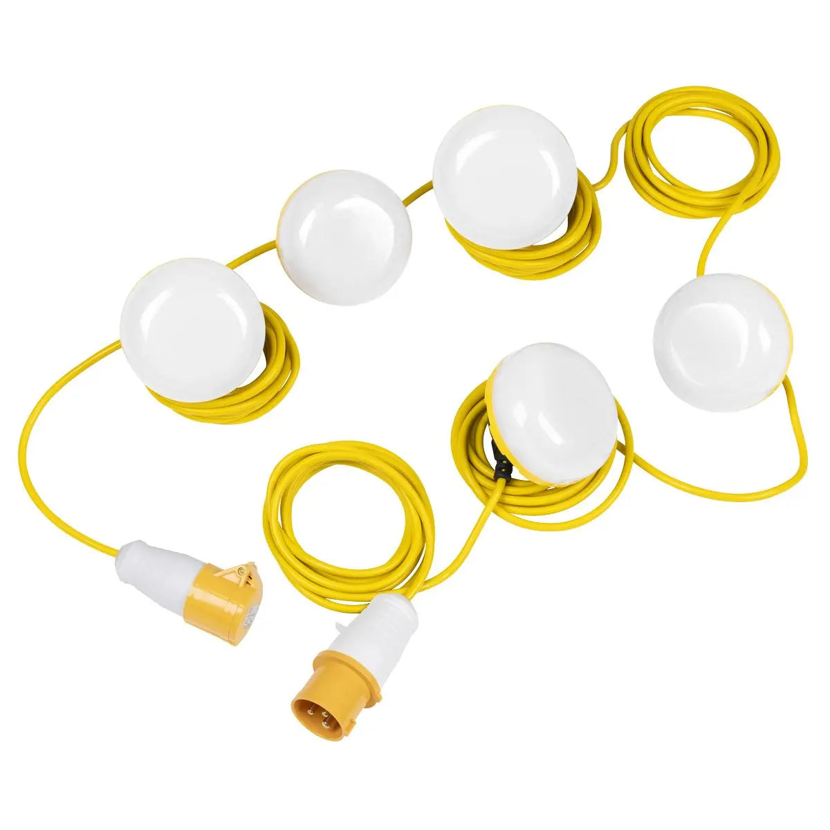 Sealey 15m Festoon Lighting Kit 50W COB LED 110V  White Rose Tools