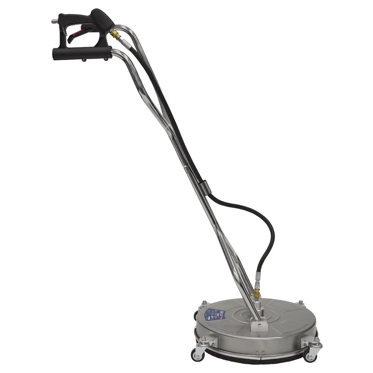 Sealey 18" Surface Cleaner with Dual Handle & Rotating Spray Bar - Stainless Steel  White Rose Tools