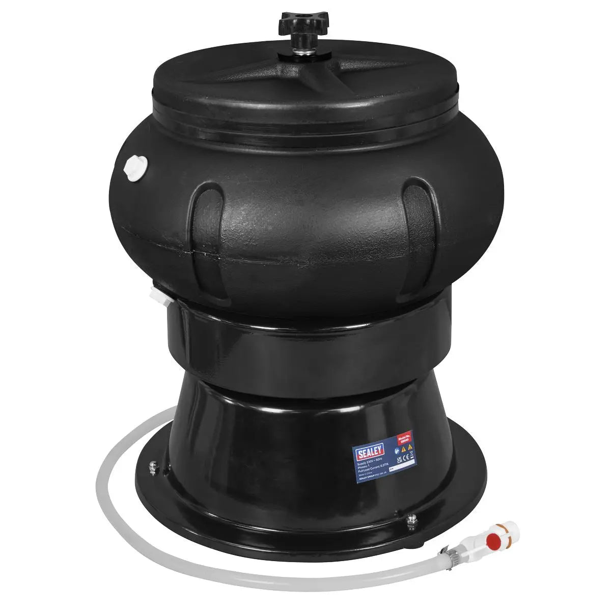 Sealey 18lb Vibratory Tumbler 250mm – Parts Cleaner  White Rose Tools