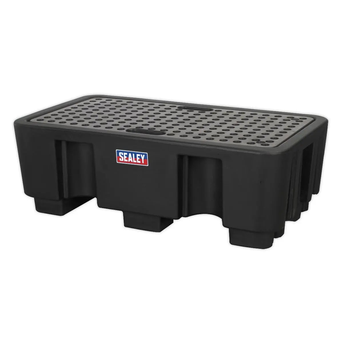 Sealey 2 Drum Polyethylene Barrel Bund Spill Pallet 1300 x 750 x 440mm 