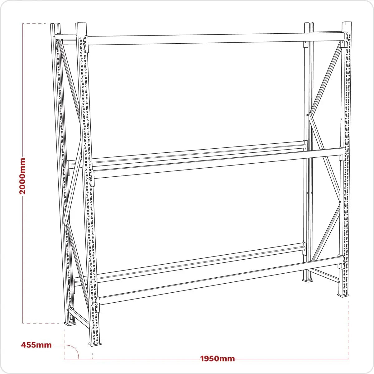 Sealey 2-Level Tyre Rack 200kg Capacity Per Level 