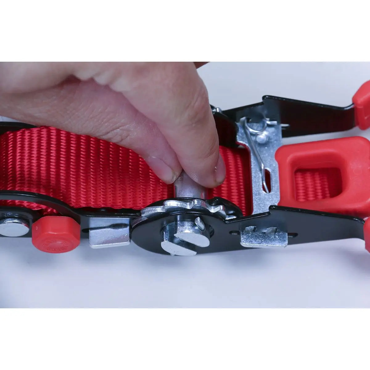 Sealey 2 Piece 32mm x 3m Slide Ratchet Tie Down Polyester Webbing 