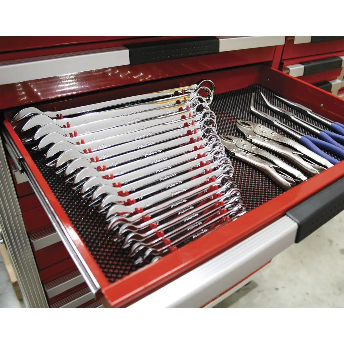 Sealey 2 Piece Magnetic Sharks Teeth Spanner Rack Tooth Holder 20 Spanners 