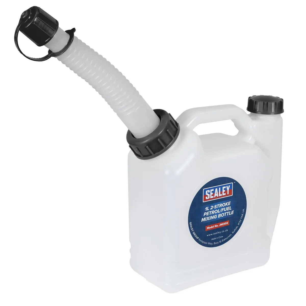 Sealey 2-Stroke Fuel Mixing Bottle 1L  White Rose Tools