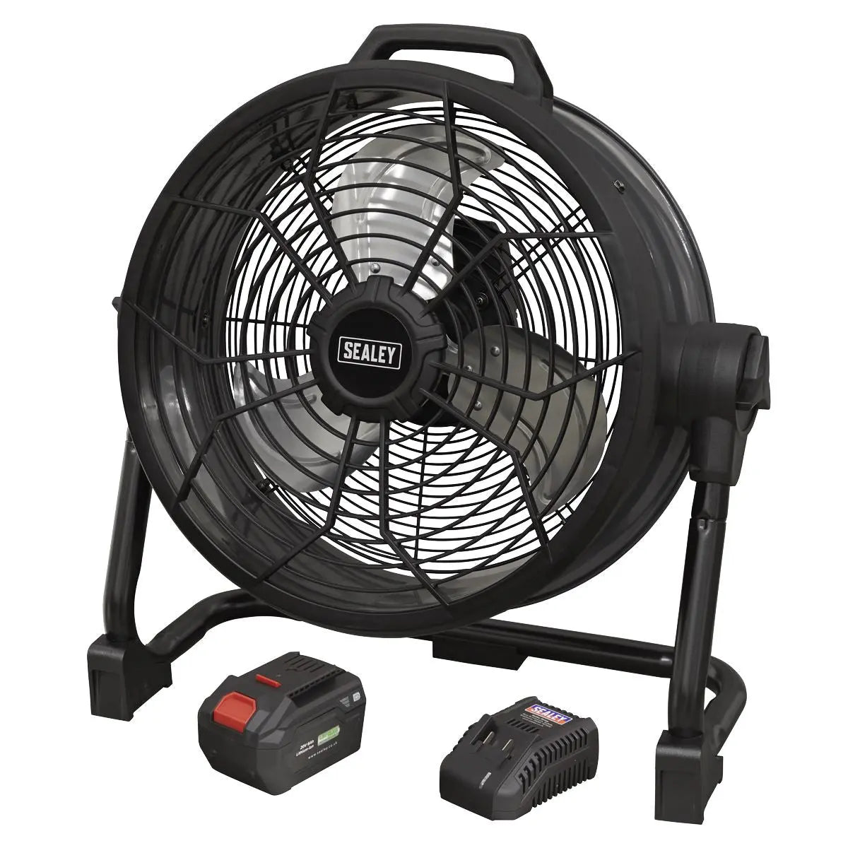 Sealey 2-in-1 Cordless/Corded 16" High Velocity Drum Fan 20V SV20 Series Kit 