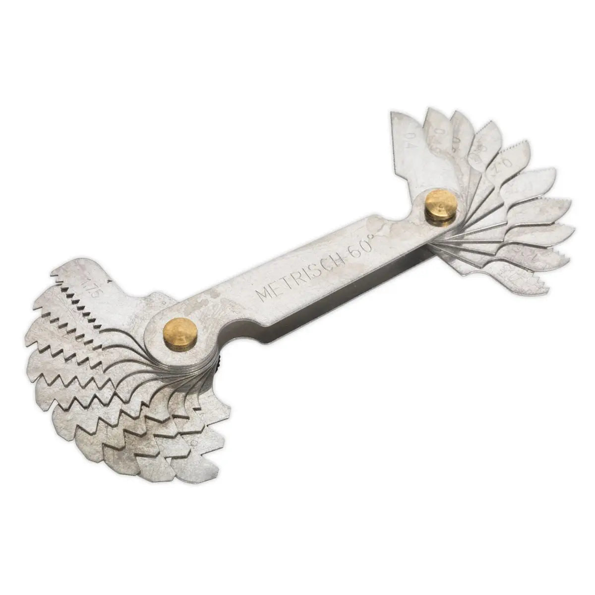 Sealey 20 Piece Metric Screw Pitch Gauge Thread Gauge 0.4 - 6mm Folding Leaves 