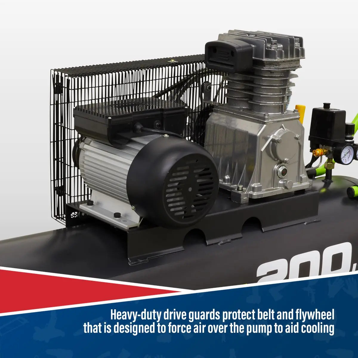 Sealey 200L Belt Drive Air Compressor 3hp 