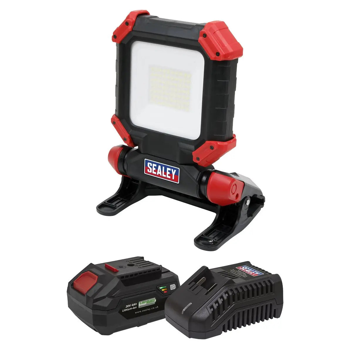 Sealey 20V 4Ah SV20 Series Cordless 15W SMD LED Worklight Kit 