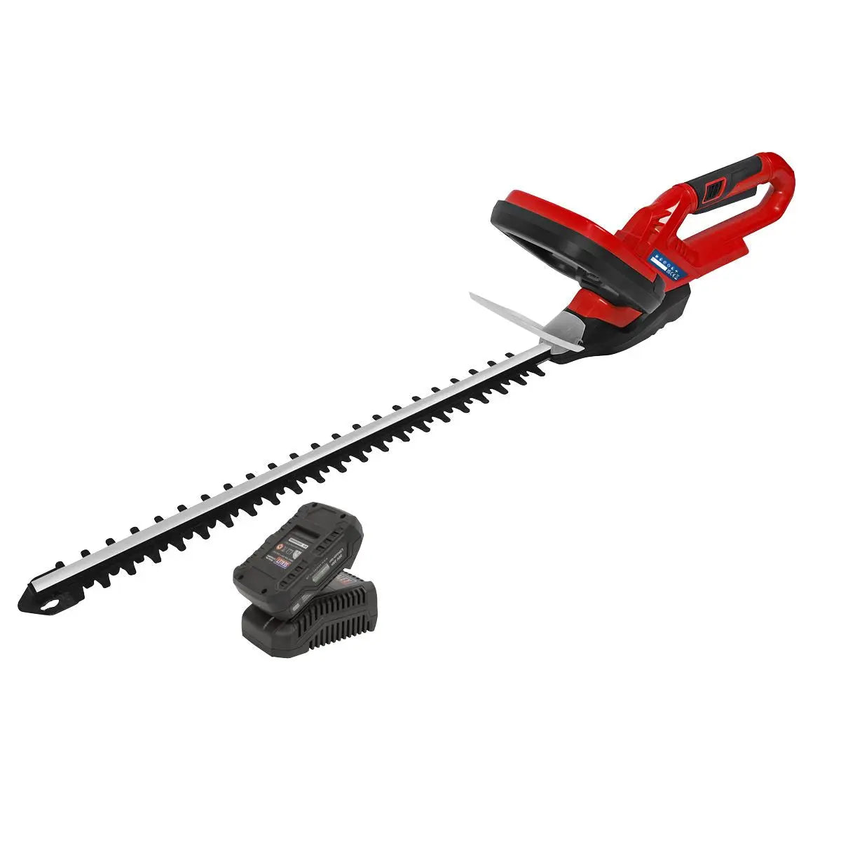Sealey 20V Cordless 520mm Hedge Trimmer Kit 2Ah Battery and Charger 