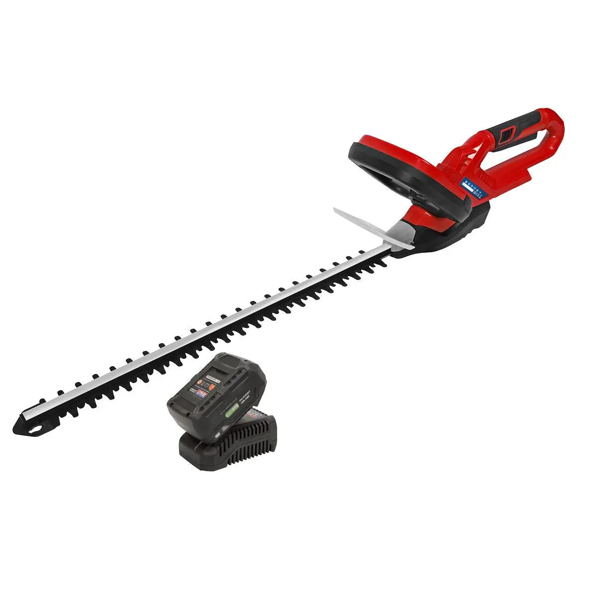 Sealey 20V Cordless 520mm Hedge Trimmer Kit 4Ah Battery and Charger 