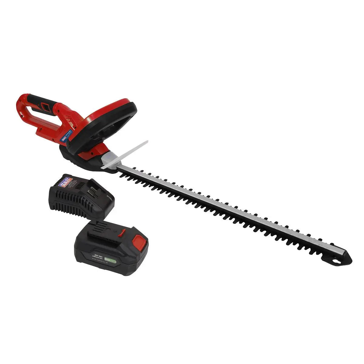 Sealey 20V Cordless 520mm Hedge Trimmer Kit 4Ah Battery and Charger 