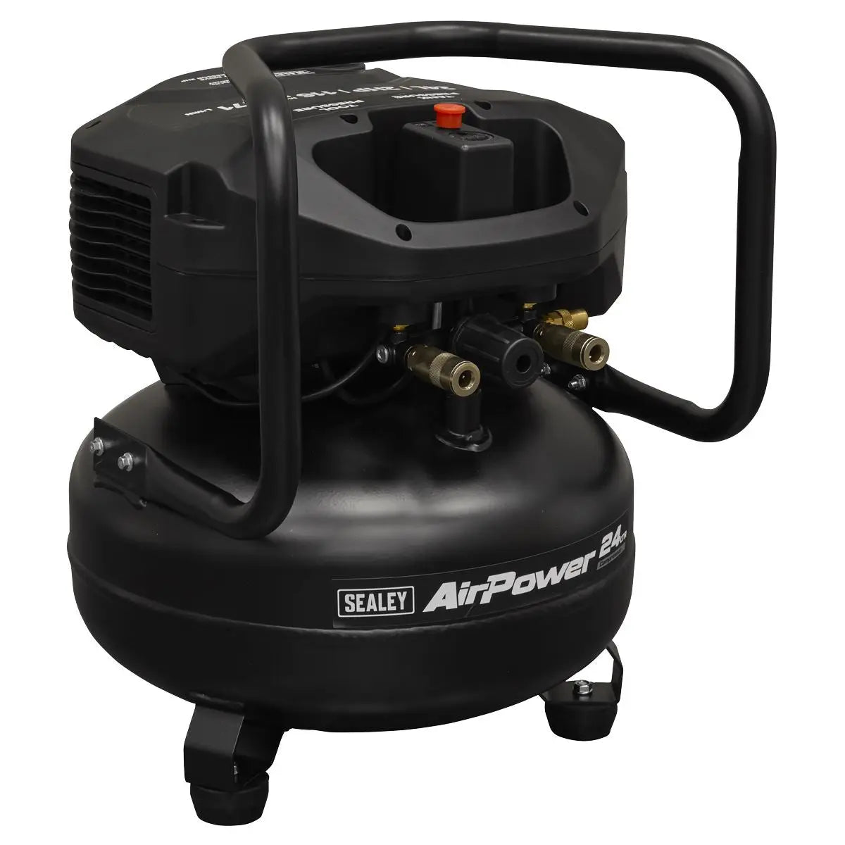 Sealey 24L Oil Free Belt Drive Vertical Compressor 2hp  White Rose Tools