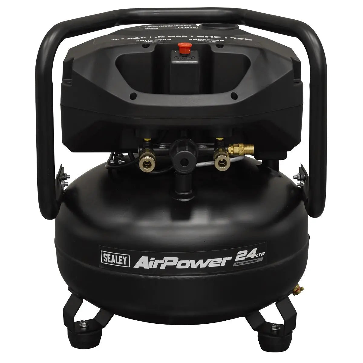 Sealey 24L Oil Free Belt Drive Vertical Compressor 2hp  White Rose Tools