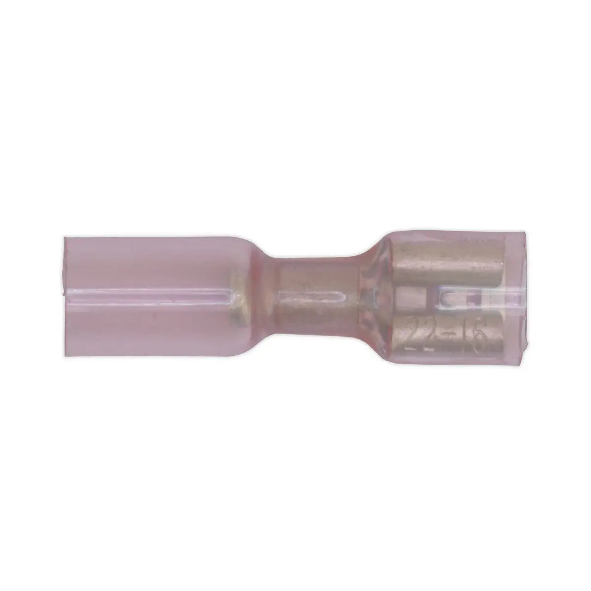 Sealey 25 Pack 6.4mm Red Heat Shrink Push On Female Terminal 