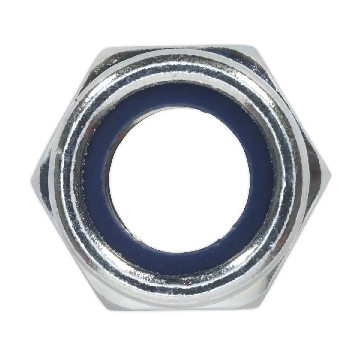 Sealey 25 Pack M12 Zinc Plated Nylon Lock Nuts DIN 982 1.75 Pitch 