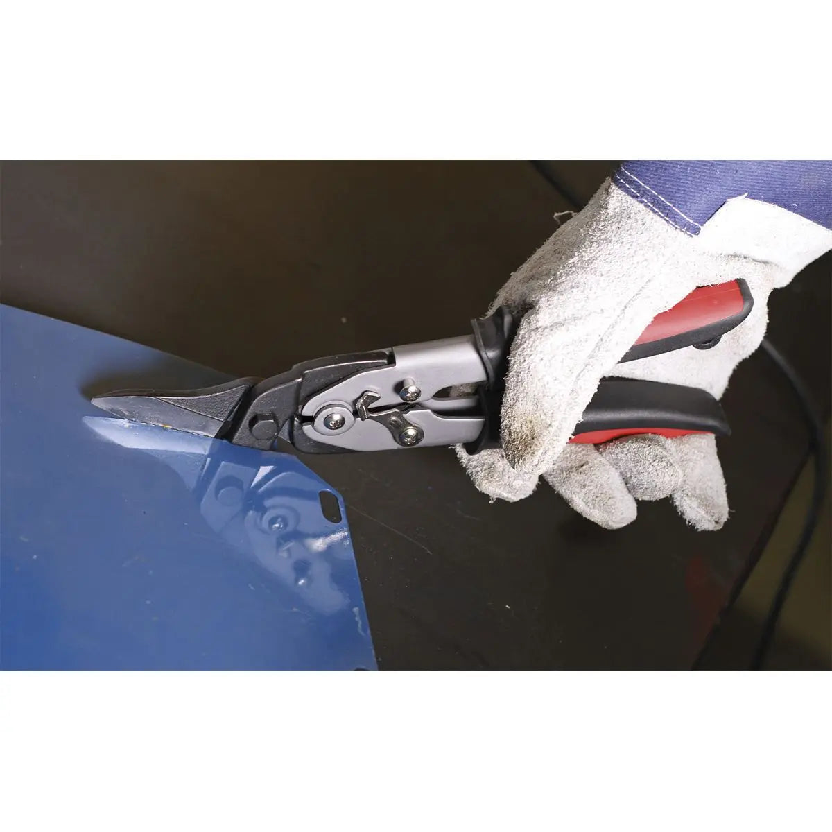 Sealey 280mm Offset Tin Snips 1mm Capacity Stainless Steel Offset Head 