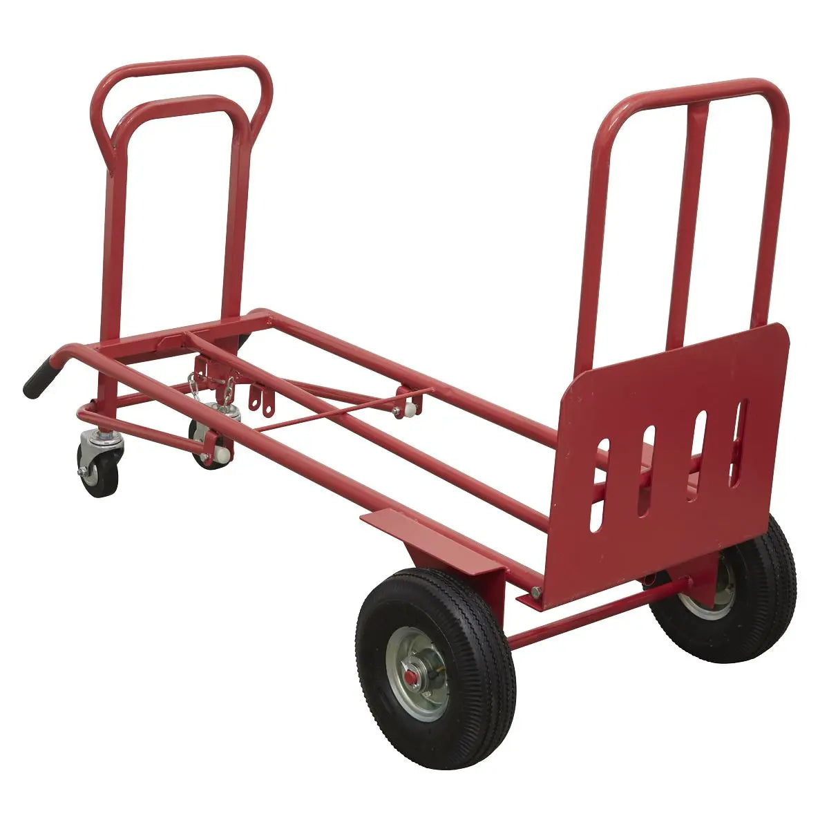 Sealey 3-in-1 Sack Truck with Pneumatic Tyres 250kg Capacity 