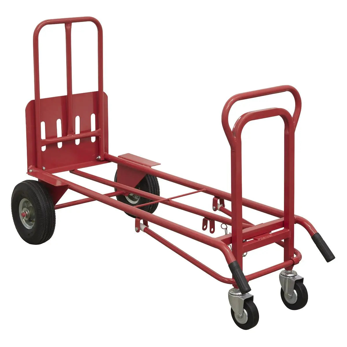 Sealey 3-in-1 Sack Truck with Pneumatic Tyres 250kg Capacity 