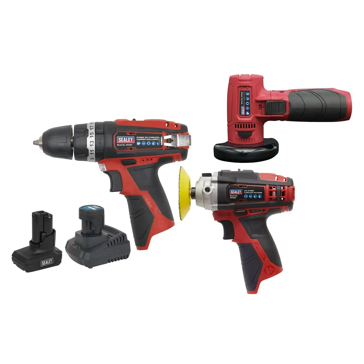 Sealey 3 x 12V SV12 Series Cordless Power Tool Combo Kit 