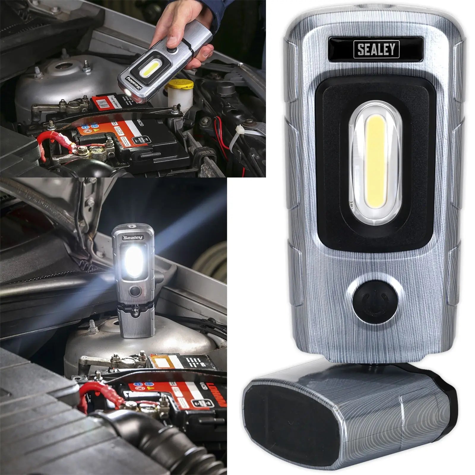 Sealey 360 COB LED Rechargeable Inspection Lamp 300 Lumens 