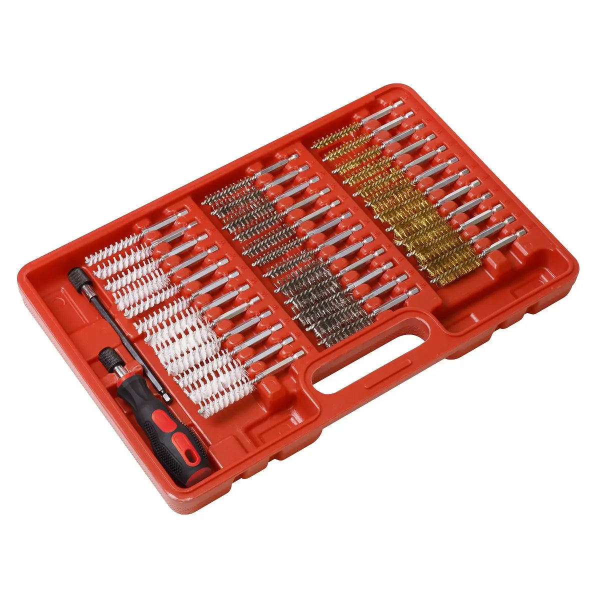 Sealey 38pc Cleaning Brush Set Injector Bore 