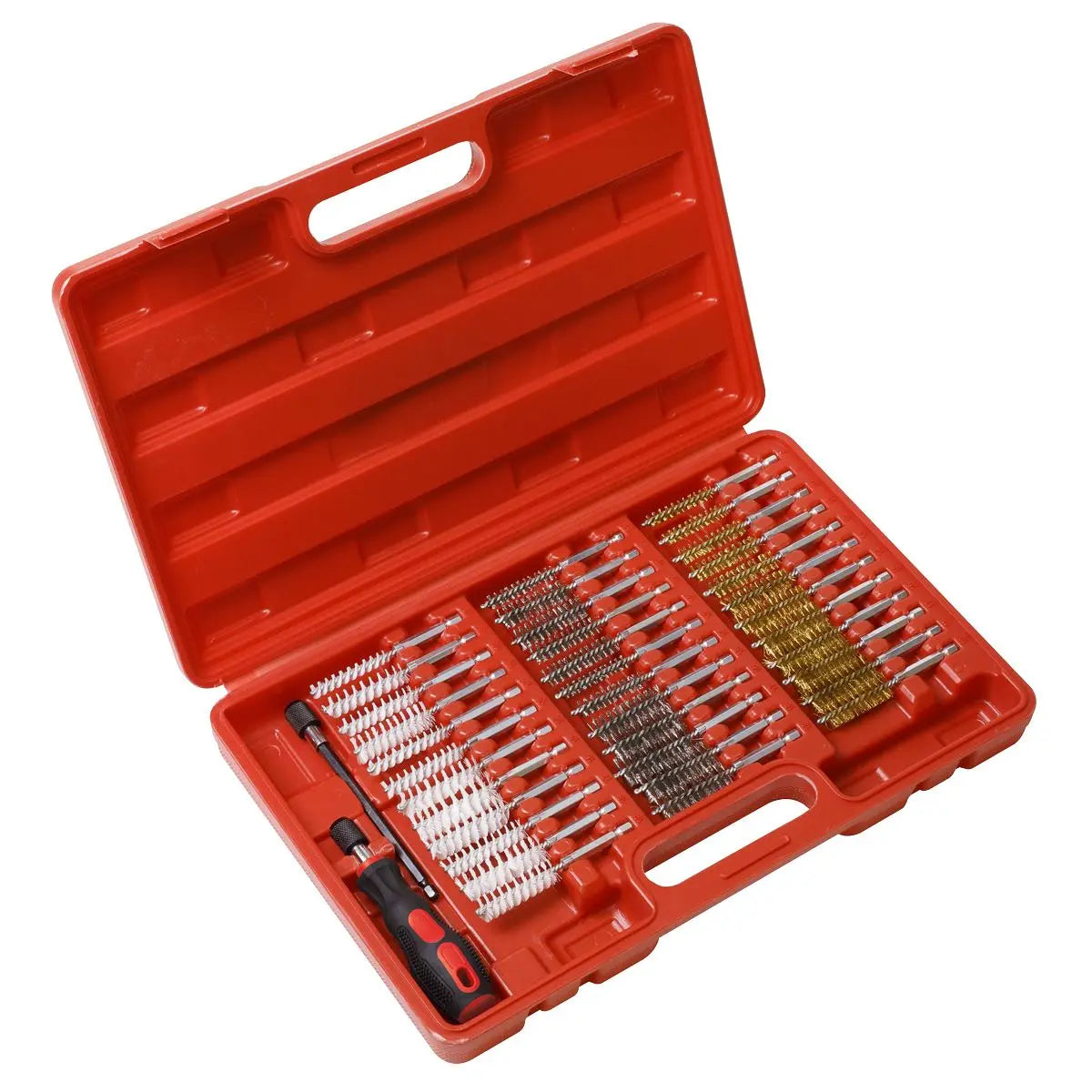 Sealey 38pc Cleaning Brush Set Injector Bore 