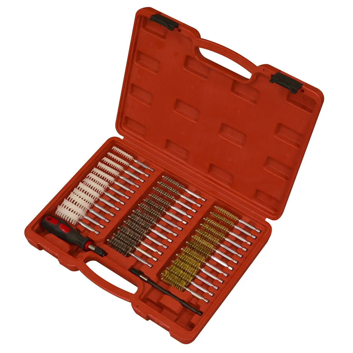 Sealey 38pc Cleaning Brush Set Injector Bore 