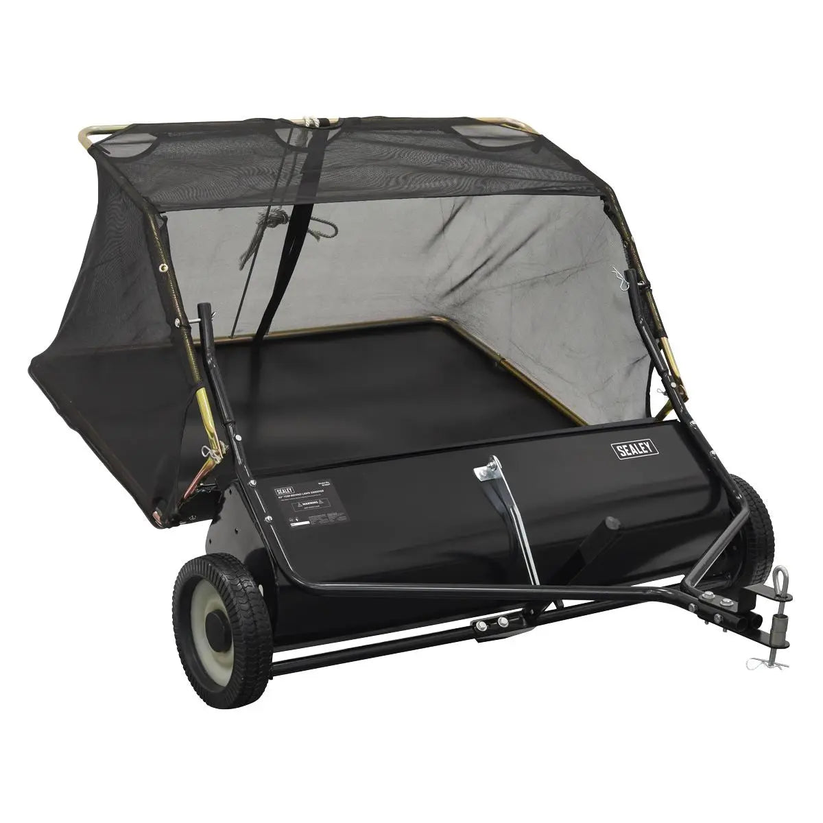 Sealey 42" Tow-Behind Lawn Sweeper  White Rose Tools