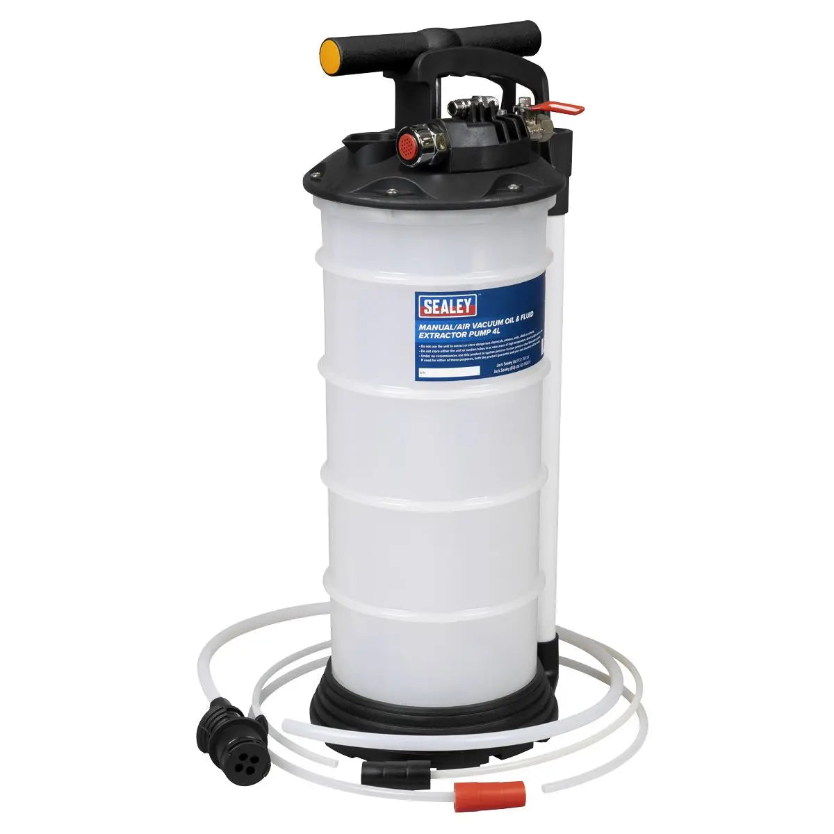 Sealey 4L Manual/Air Vacuum Oil & Fluid Extractor Pump  White Rose Tools