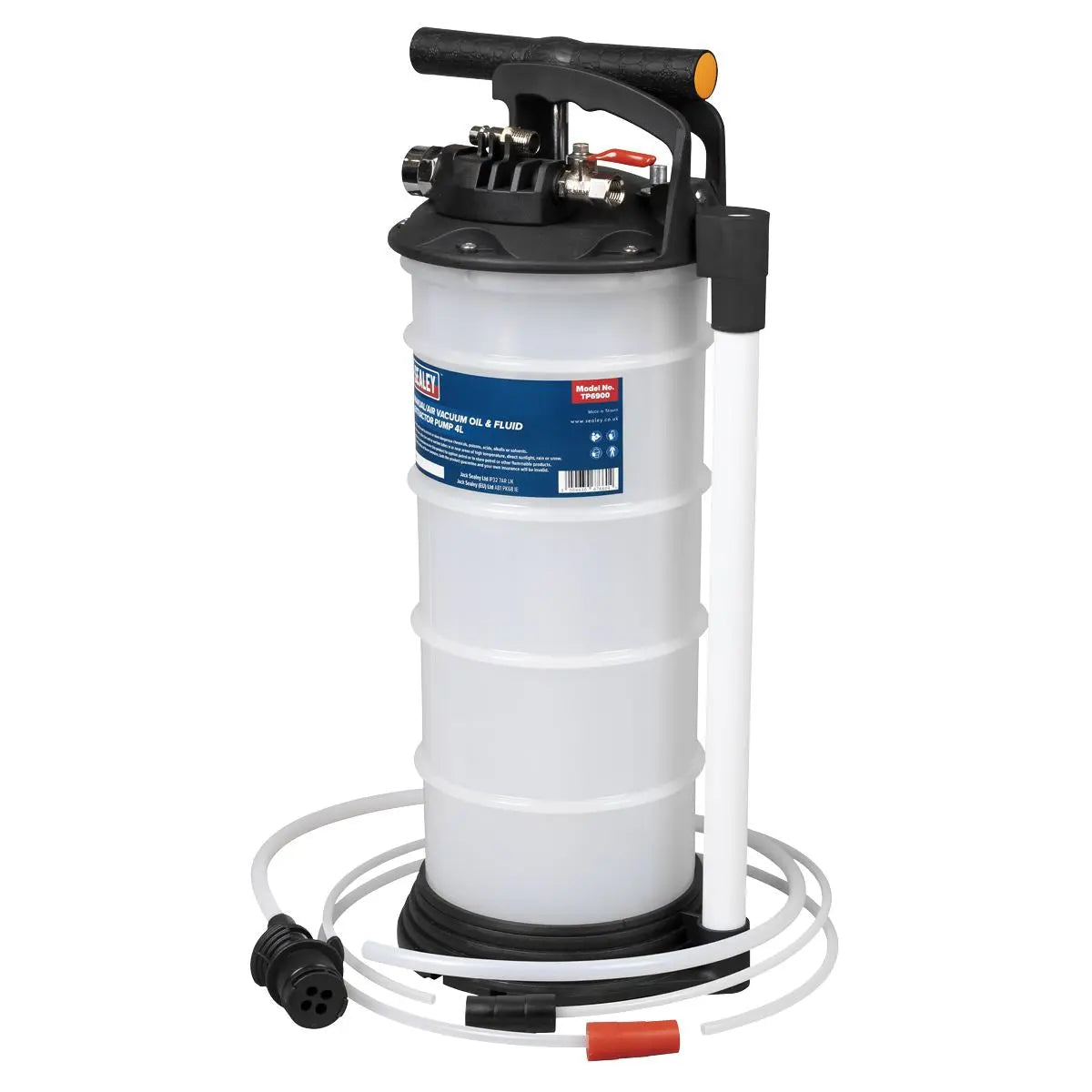 Sealey 4L Manual/Air Vacuum Oil & Fluid Extractor Pump  White Rose Tools